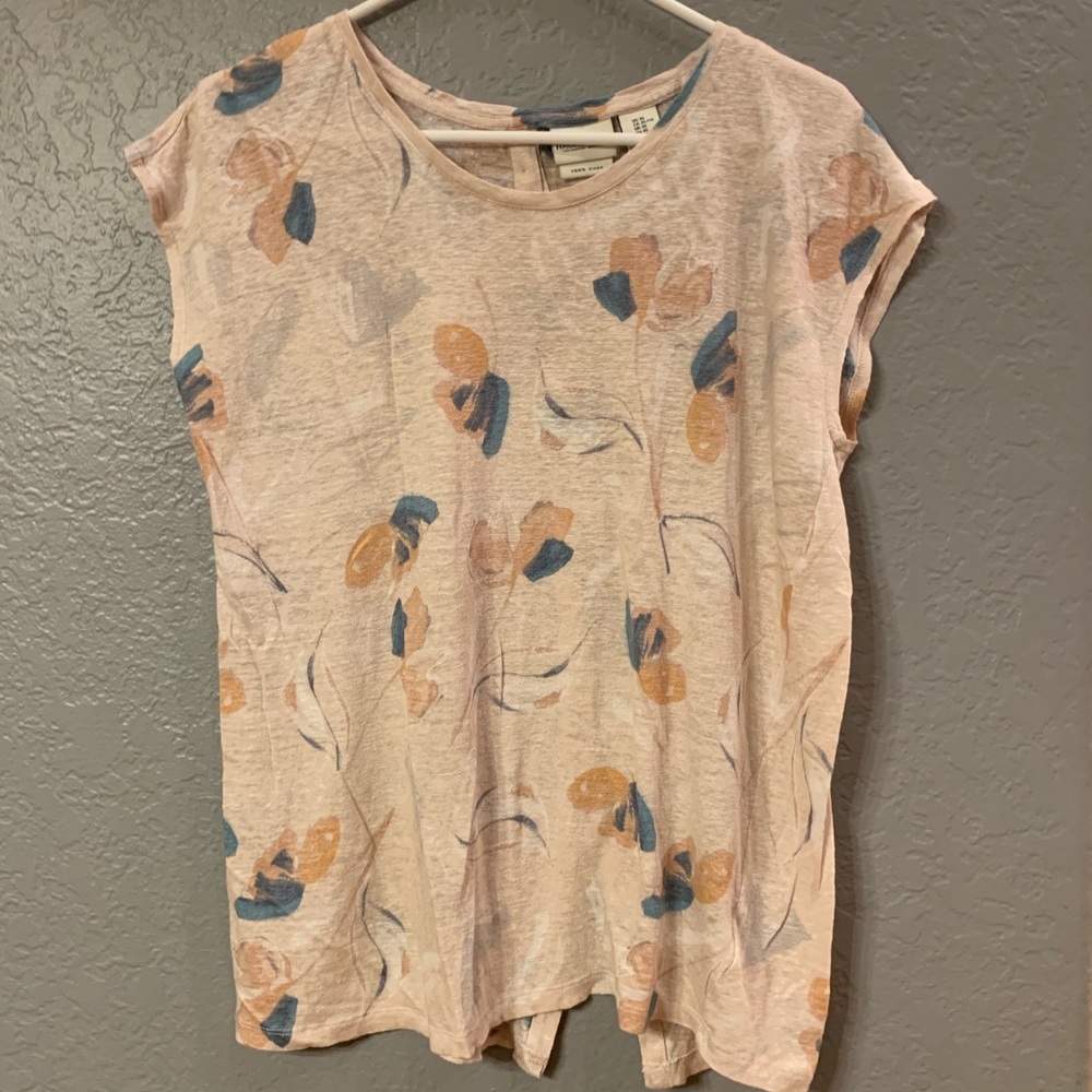 Linen short sleeve shirt